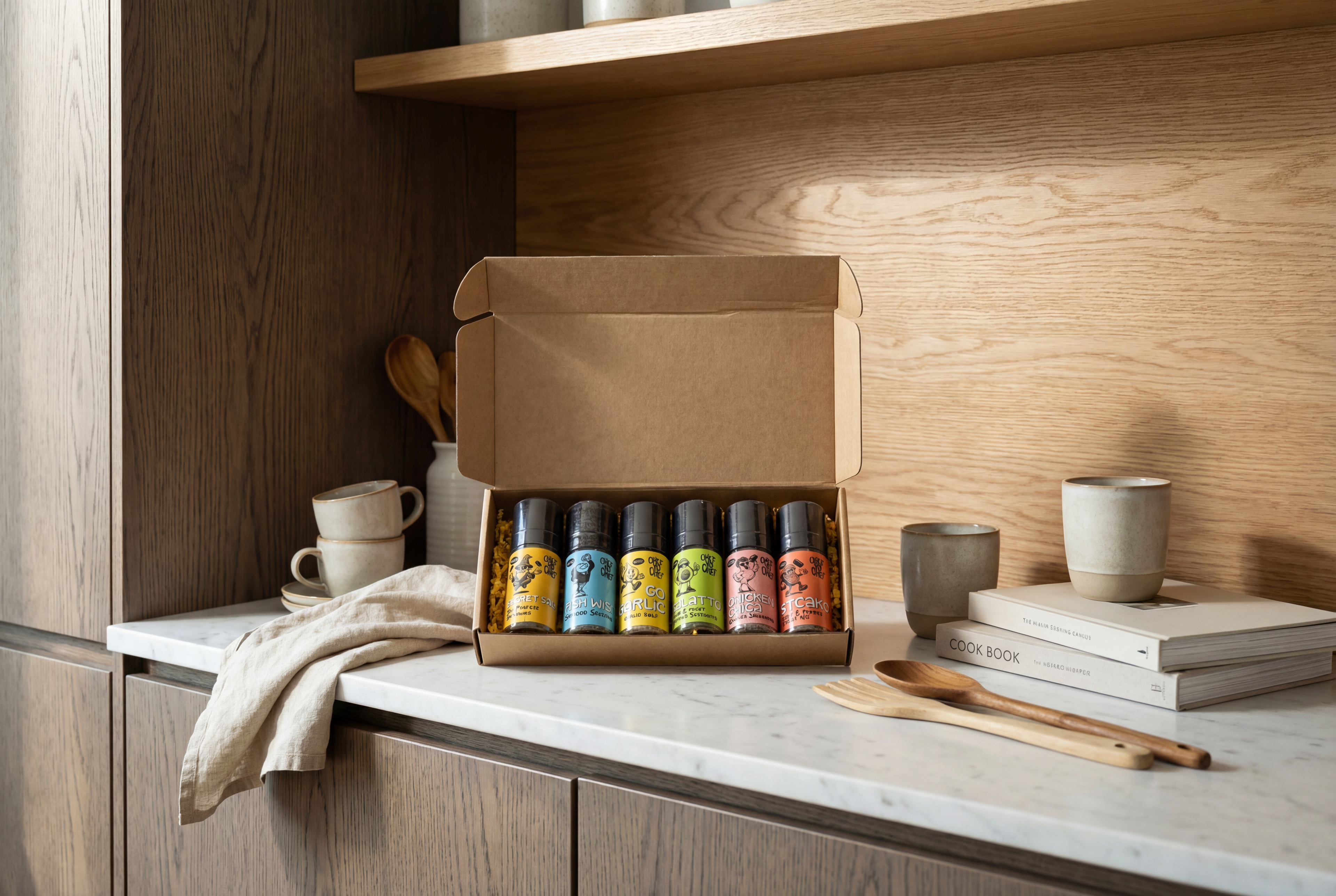 Spice Gift Set for Cooks & Food Lovers – 6 Spices (FREE US SHIPPING)